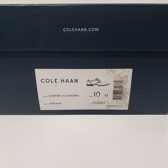 Cole Haan Men's Centre ST Oxford Papaya Brown - Size 10 - Picture 2 of 7